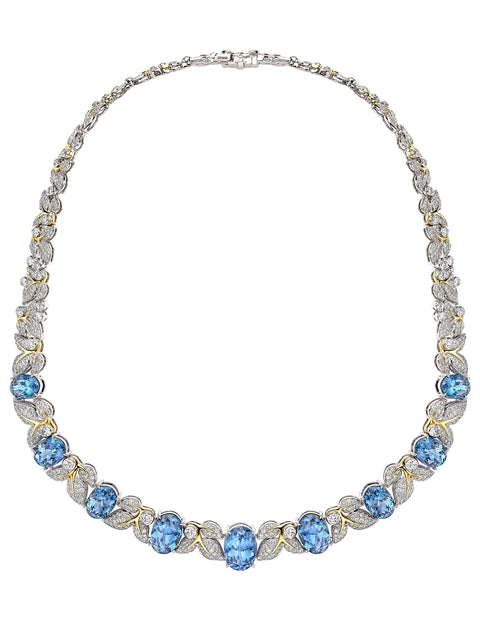 Secret Garden Verdure Tanzanite and Diamond Necklace